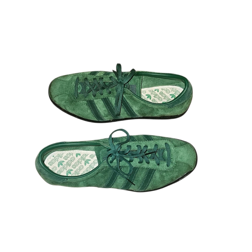 Adidas Tobacco Gruen Dark Green Suede Sneakers Shoes Size 11.5 US Mens